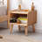 15.75"H Solid Oak MCM End Table and Open Shelf-1058255175