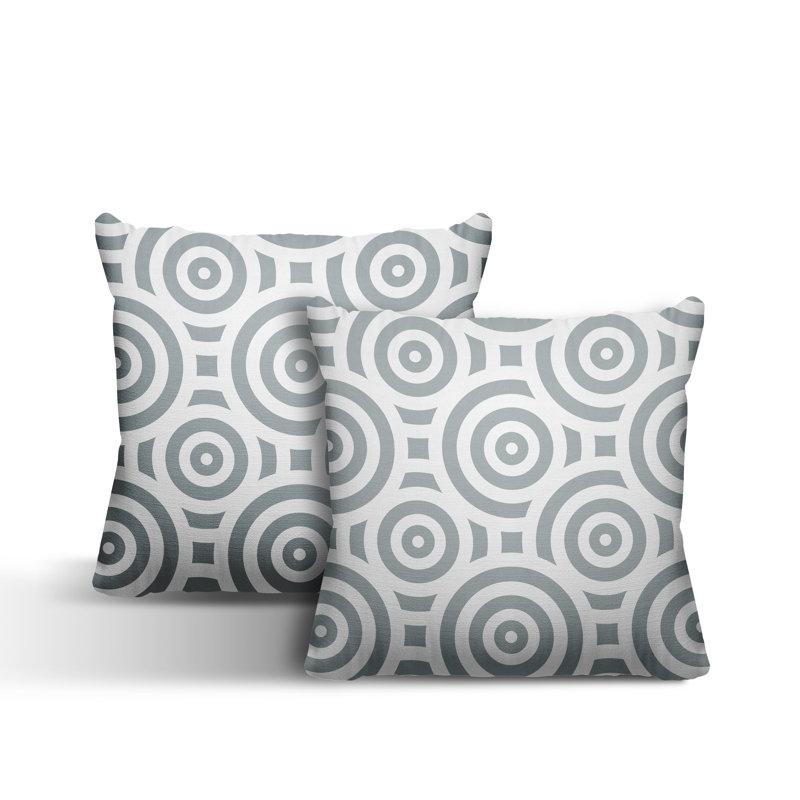  Coussin intérieur / extérieur, L 15 po x H 15 po, gris