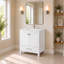 Ensemble de meuble-lavabo autoportant 30 po Anvay en vert forêt avec comptoir en quartz de Carrare-1342386987-1467094318