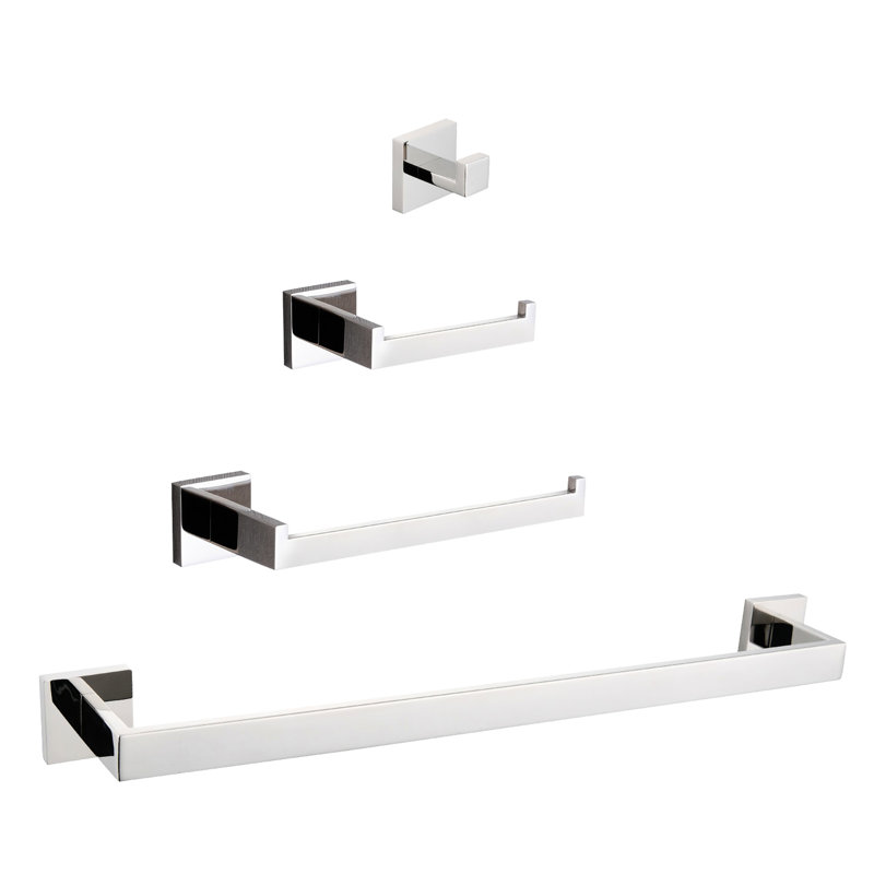 4 quincaillerie de salle de bain - Acier 304, rouille - Durabilité. Polyvalent pour divers endroits. Style moderne. Installation pratique avec 304, et Pièces. Design, ternissure. Installation sans effort