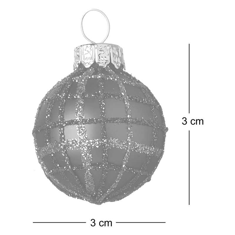 3cm Glass Bauble