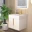 Milana Floating Bathroom Vanity With Reinforced Acrylic Sink In Gloss White-539492357