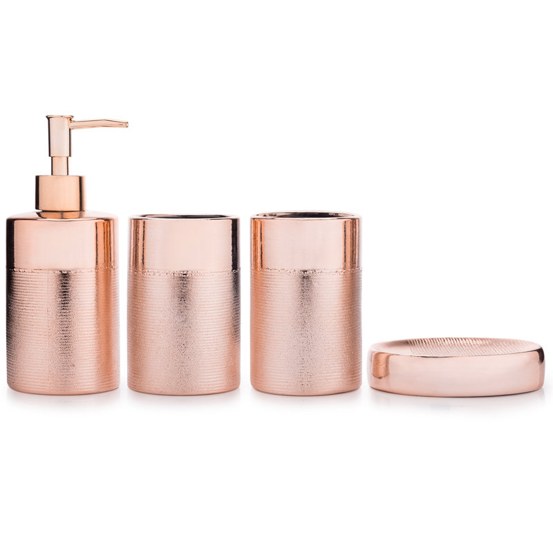 4 Piece Bathroom Accessory Set
