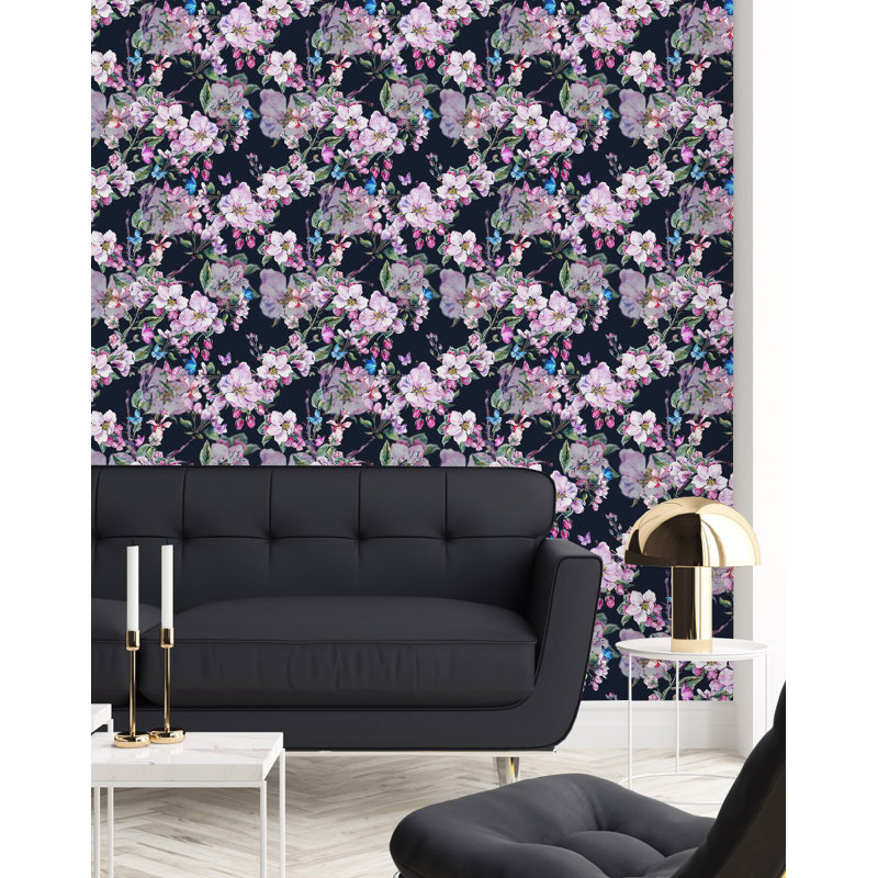Floral Tile, 2.08' W x 10.42' L