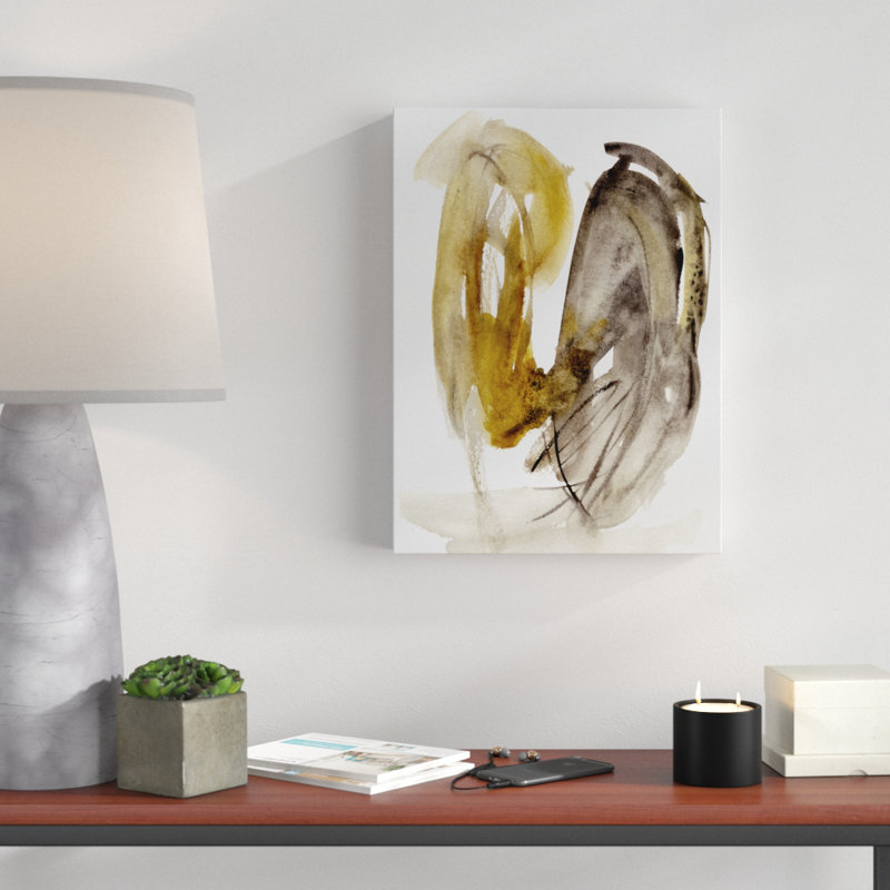 « calendula ii », peinture sur toile tendue, H 19 po x l 14 po x P 2 po