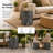 Lightweight Concrete Outdoor Side Table 15.7'' in W, Smooth Cylindrical Outdoor End Table, Modern Garden Small Garden Stool For Patio, Backyard, Dark Grey Marble-387155592