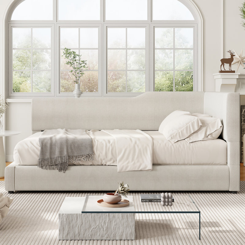 Velours côtelé luxueux avec fonctionnalité polyvalente pour une vie élégante, Beige
