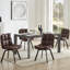 Ensemble de 4 chaises de salle à manger pivotantes rembourrées-1574120532-1574120534