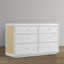 Aspen 6 Drawer Dresser, White With Textured Oat-1114980012