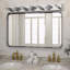 Éclairage pour salle de bain 45 lumières à DEL 45 po avec abat-jour carré rotatif en acrylique 45 po