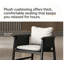 Ensemble de 2 chaises noires en cuir et microfibre