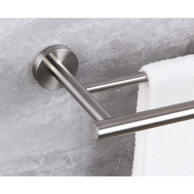 Stylish 23.6'' Towel Bar Wall Mounting - Stainless Steel, For Bathroom, Bedroom, Laundry Room, Kitchen Quick Install Magnet Mount Construction, Simple