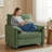 41" Oversized Accent Chair for Living Room, Chenille Armchair w/Pillow Arms-745491089