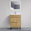 Scofield 24 po L x 19 po P 1 porte et 2 tiroirs Meuble-lavabo avec évier simple et Comptoir en Céramique