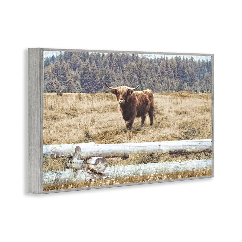 Art de giclée encadré blanc par Gail Peck, Estampe numérique Farmhouse, H 20 po x l 30 po