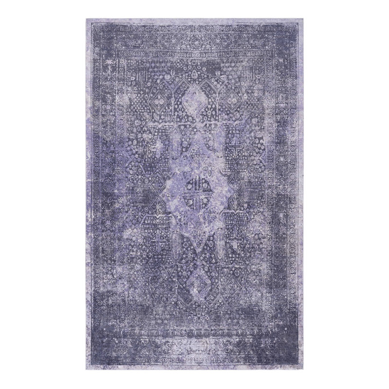 Washable Area Rug 3' X 5', Non-slip, Non-shedding, Low-pile, Foldable, For Bedroom, Living Room, Kitchen, Dining Room - Quality 3x5 Rug, Washable, Home Modern And