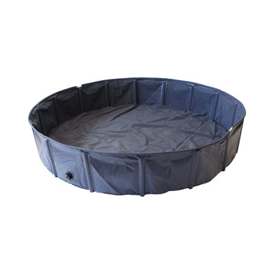 12'' H x 63'' W x 63'' D Plastic Foldable Dog Pool