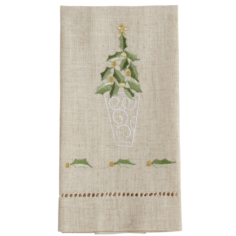 Embroidered Tea Towel Kitchen Towel