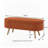 Luxury Oval Boucle Storage Ottoman Bench With Wood Legs, 350Lb Weight Capacity & Safety Hinge For Living Room, Bedroom, And Entryway-1154797683