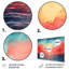 Lake At Symphony Of Sunrise - Minimalism Metal Wall Art-891149775