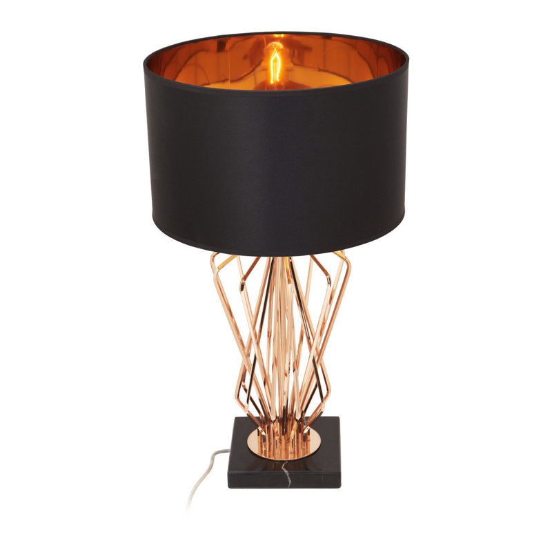 Amaud Metal Table Lamp, Black