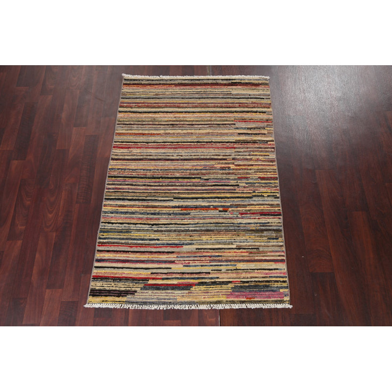 Striped Gabbeh  Oriental Handmade Rug 3x5