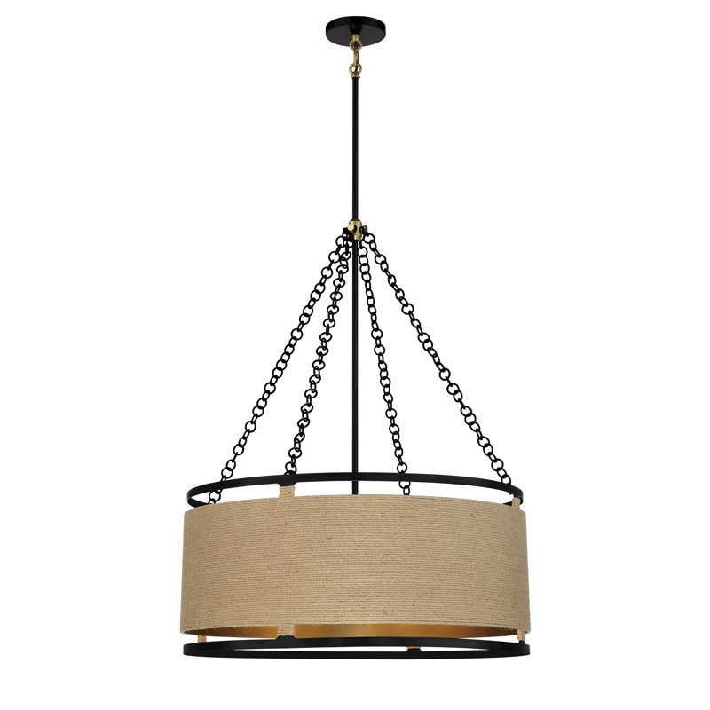 Luminaire suspendu tambour 6 lumières