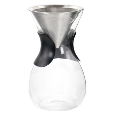 Ice Drip Coffee Maker, Commercial Pine Wood + Handmade Glass Cold Brew Coffee Household Ice Drip Coffee Pot Lomana