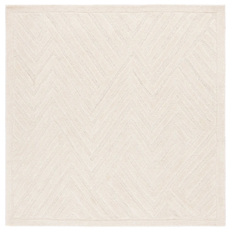 Tapis ivoire Mykonos 402, Carré 6 pi