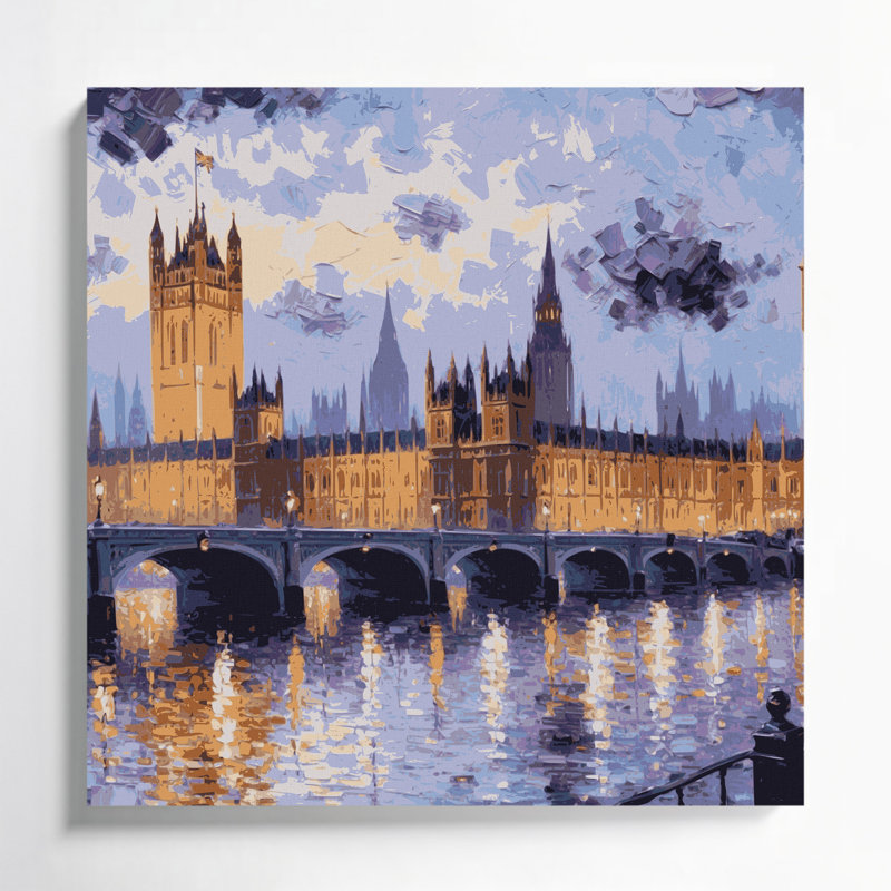Art mural sur toile, villes, Londres, Royaume-Uni, H 8 po x l 8 po