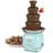 Nostalgia Classic Retro 4-Tier Chocolate Fondue Fountain, 2-Pound Capacity, Easy to Assemble Tiers,  Aqua
