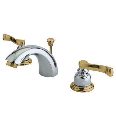 Widespread faucet Bathroom Faucet with Drain Assembly