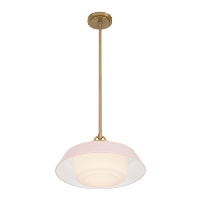 Grantham 16'' Vibrant Gold + Blush Pendant