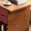 Bureau d'écriture rétro avec rangement en buis durable-1499964223