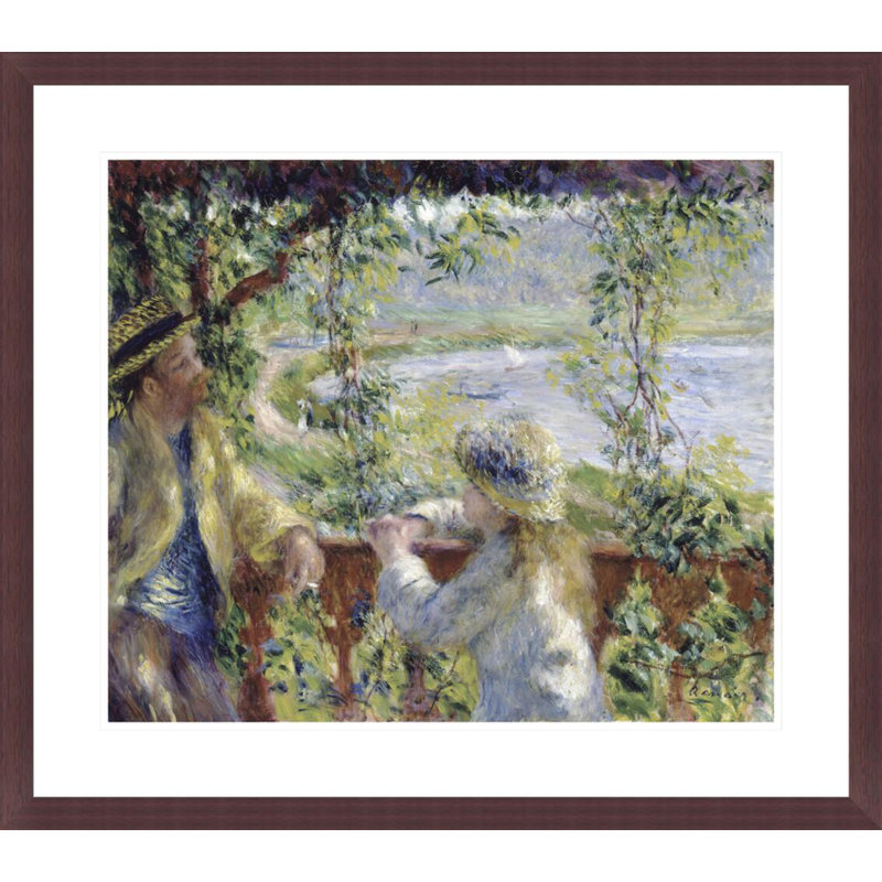 «By the Water» par Pierre-Auguste Renoir, impression giclée encadrée, H 23,5 po x l 26,62 po
