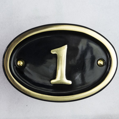 Tyrinia 10cm H Reflective Aluminum House Number