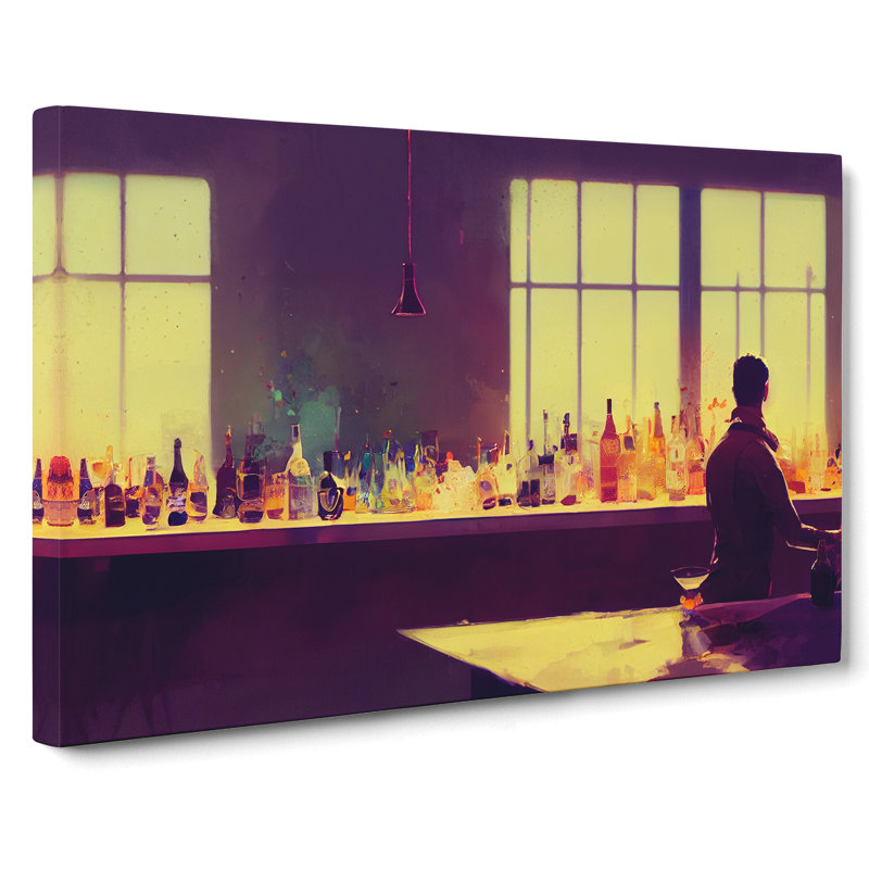 Cocktail Bar Vol.1 - Wrapped Canvas, 40cm H x 60cm W x 3cm D