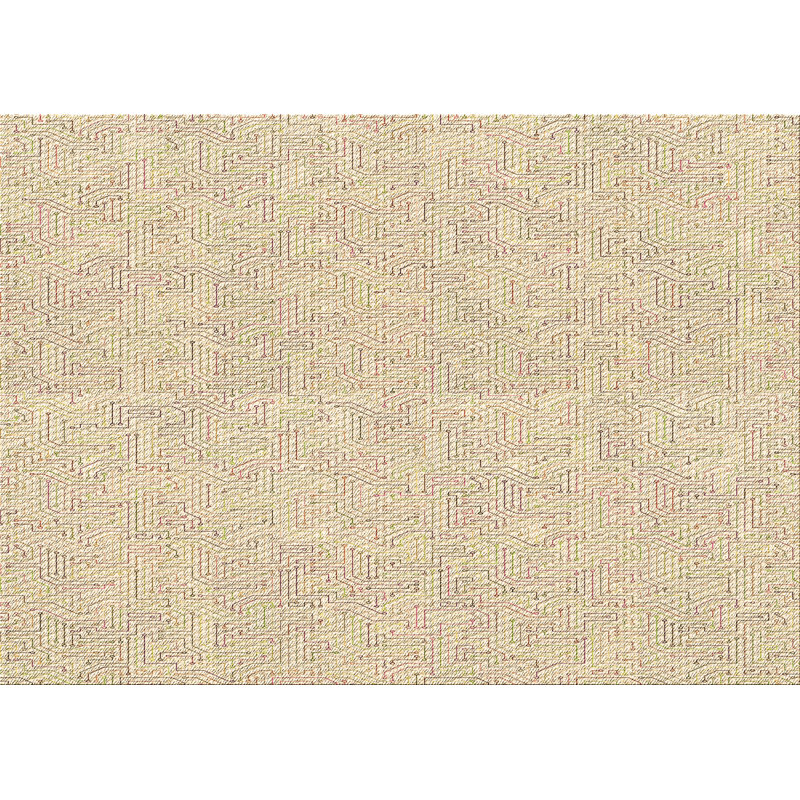Tapis 100% à motif lavable à la machine 2989 2, Rectangle 7 pi x 10 pi