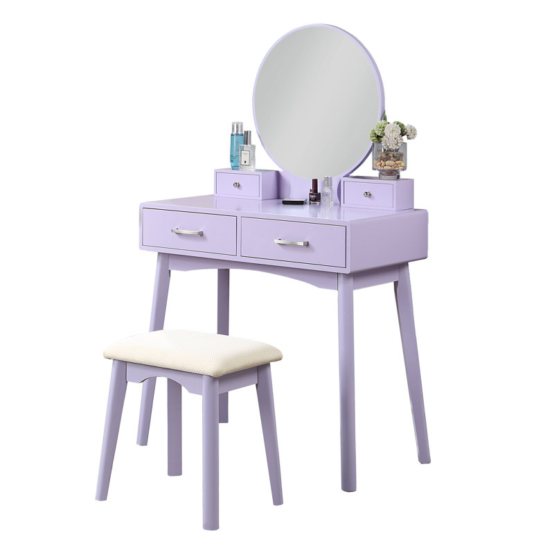 Meuble-lavabo contemporain contemporain avec tabouret, coussin pour plus de confort - tabouret en bois de style moderne avec rangement, structure de l 17,52 po