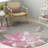 Jardin 403 Hand Tufted Wool/Cotton Floral Rug in Gray/Pink-108596840
