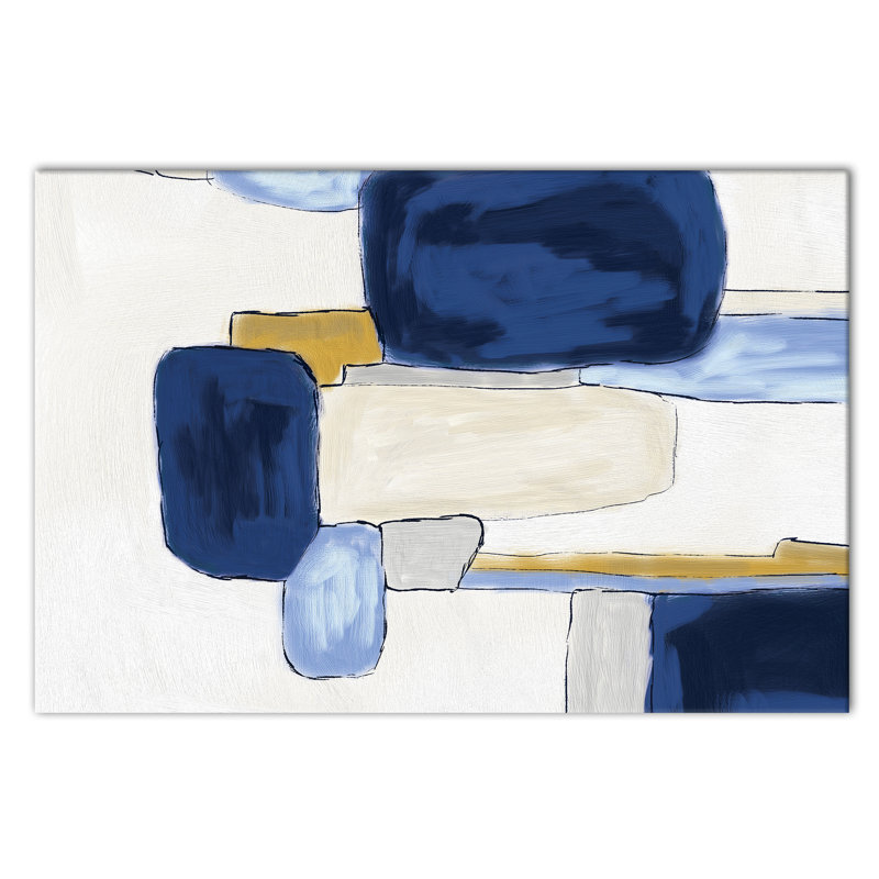 « abstract square », impression sur toile, H 32 po x l 48 po, Toile tendue