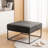 Cattibrie Leather Upholstered Square Ottoman-1863847716
