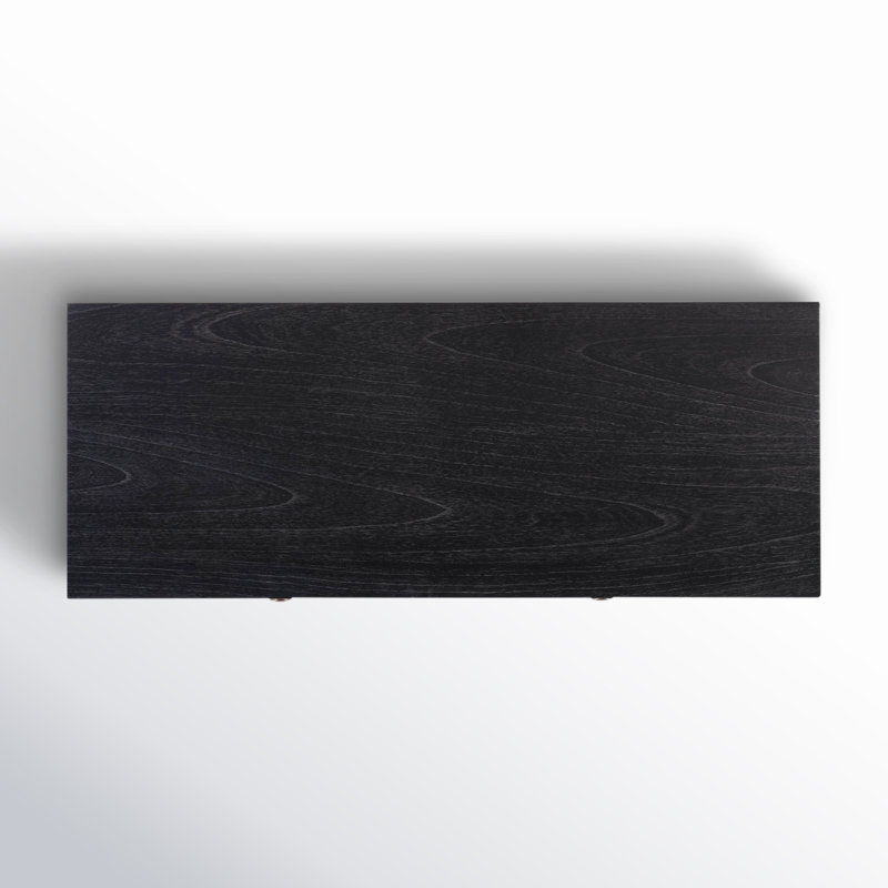 Flagstaff 2-Drawer 36" Console Table, Black