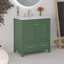 Meuble-lavabo vert 30 po avec lavabo simple