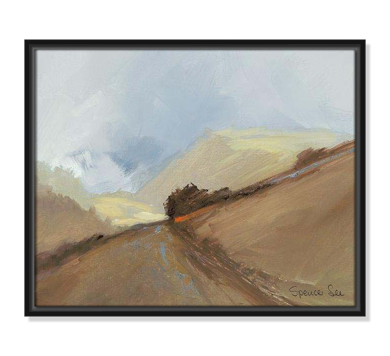 Heaven And Earth II by Spencer Lee, 17.5'' H x 21.5'' W x 2'' D, Black Framed