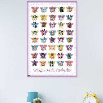 Impression sur papier chiot-ailes