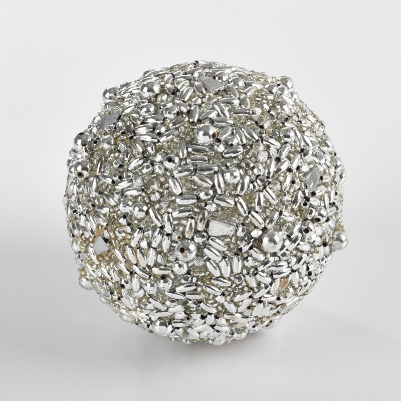 Shapiro Abstract Vase Filler Decorative Object, Silver