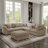 6 - Piece Slipcovered Sectional With Ottoman-1318937033