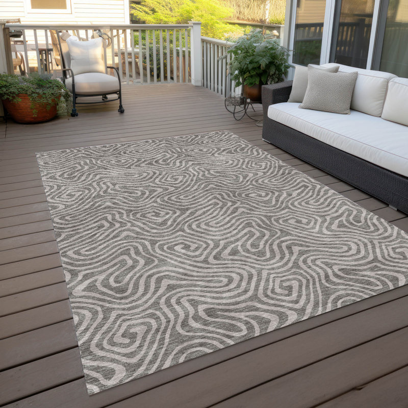  Machine Washable Indoor/Outdoor Chayden ACN1030 Rug, Rectangle 8' x 10'