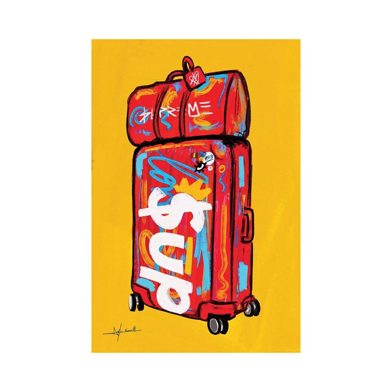 Supreme Luggage I by Nuwarhol - Wrapped Canvas Graphic Art Print, 101.6 cm H x 66.04 cm W x 1.91 cm D